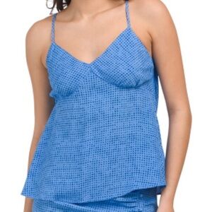 Moon River Cowl Back Woven Camisole Top Size Medium NWT
